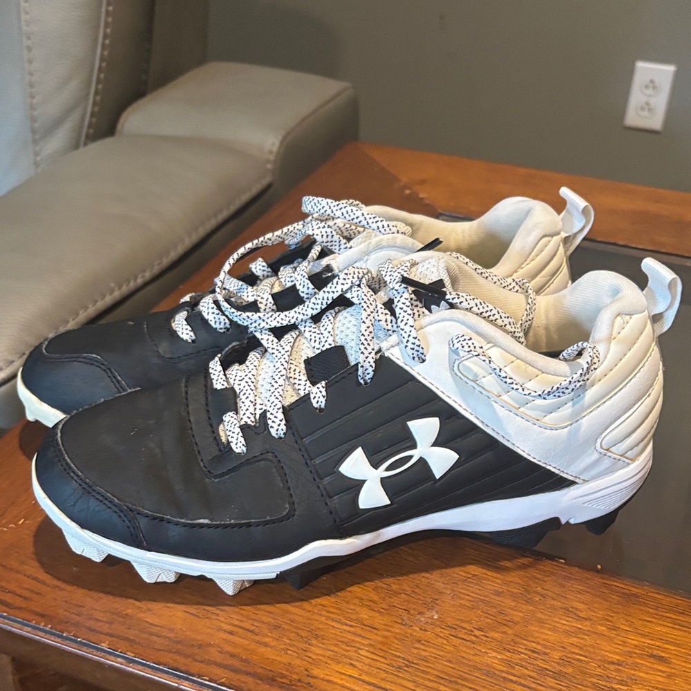 Under Armour Kids Black and White Sneakers - Picture 3 of 6